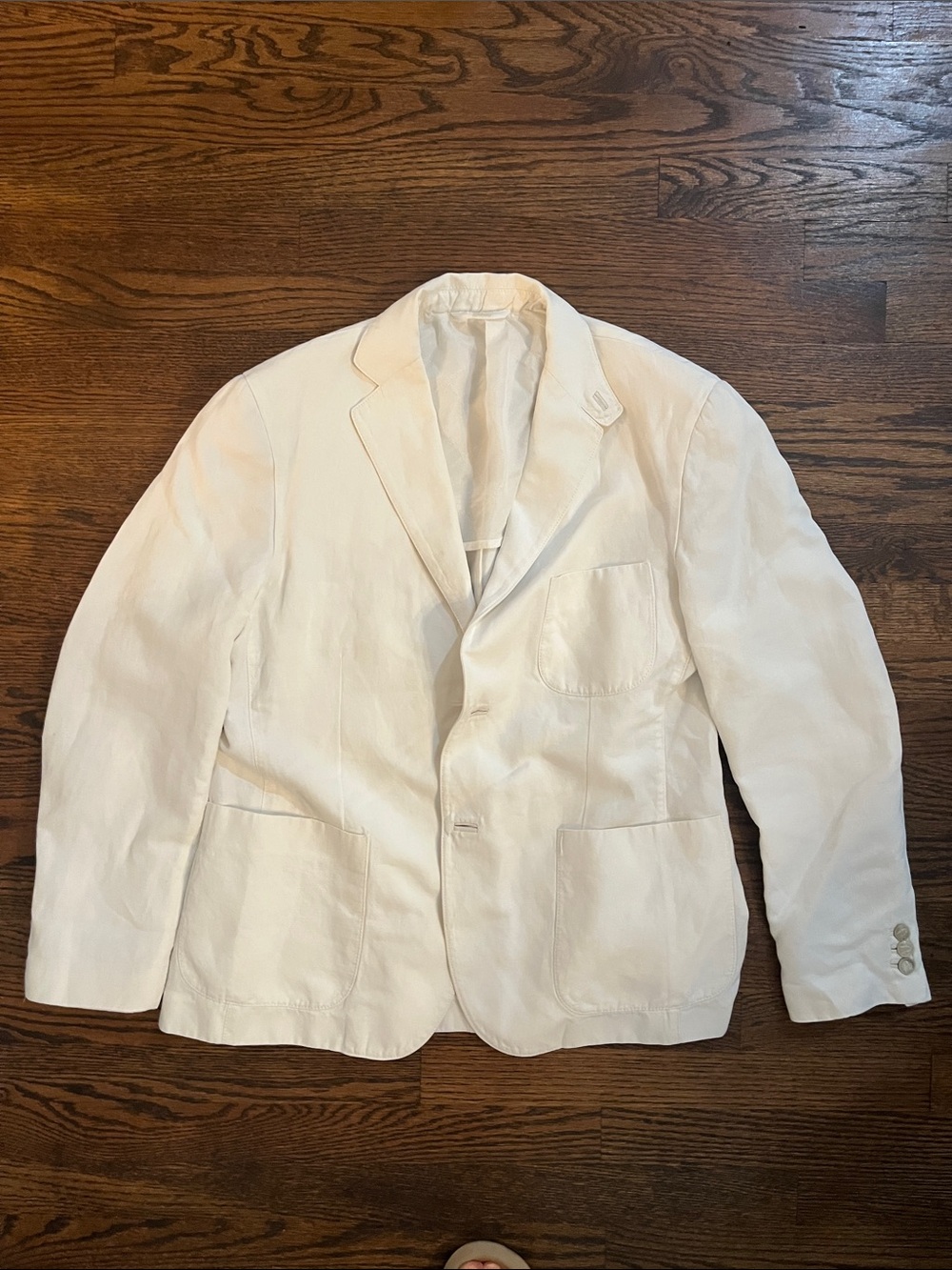 Brioni White Linen Men’s Blazer - Lightweight Summer Sport Coat